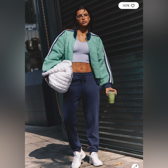 Free People Fleecy Sherpa Scrunchy Pippa Jacket, Various Sizes NWT - Picture 2 of 11